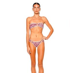 LESLIE AMON POLLY HIBISCUS BIKINI, SIZE MEDIUM